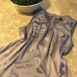 High neck satin lavender top